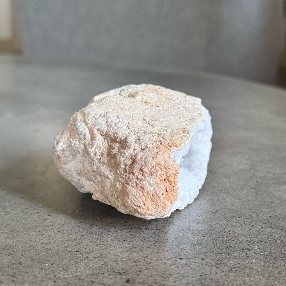 White Druzy Geode Crystal Clusters 0.68lbs - Picture 3 of 7